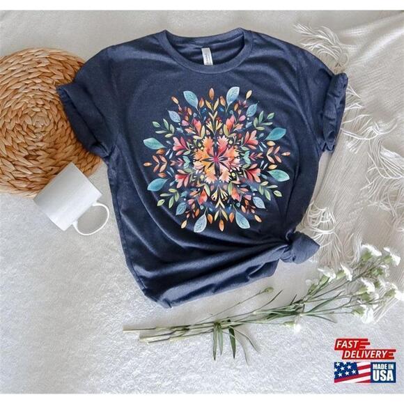 Bradley M Other - Mandala Floral Aesthetic Boho Art Graphic T-Shirt